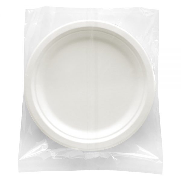 Medium Plate bag made from 30 micron corn starch